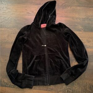Juicy Couture Black Velour Jacket